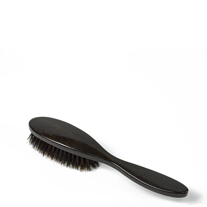 Black Ebony Wood Small Oval Hair Brush