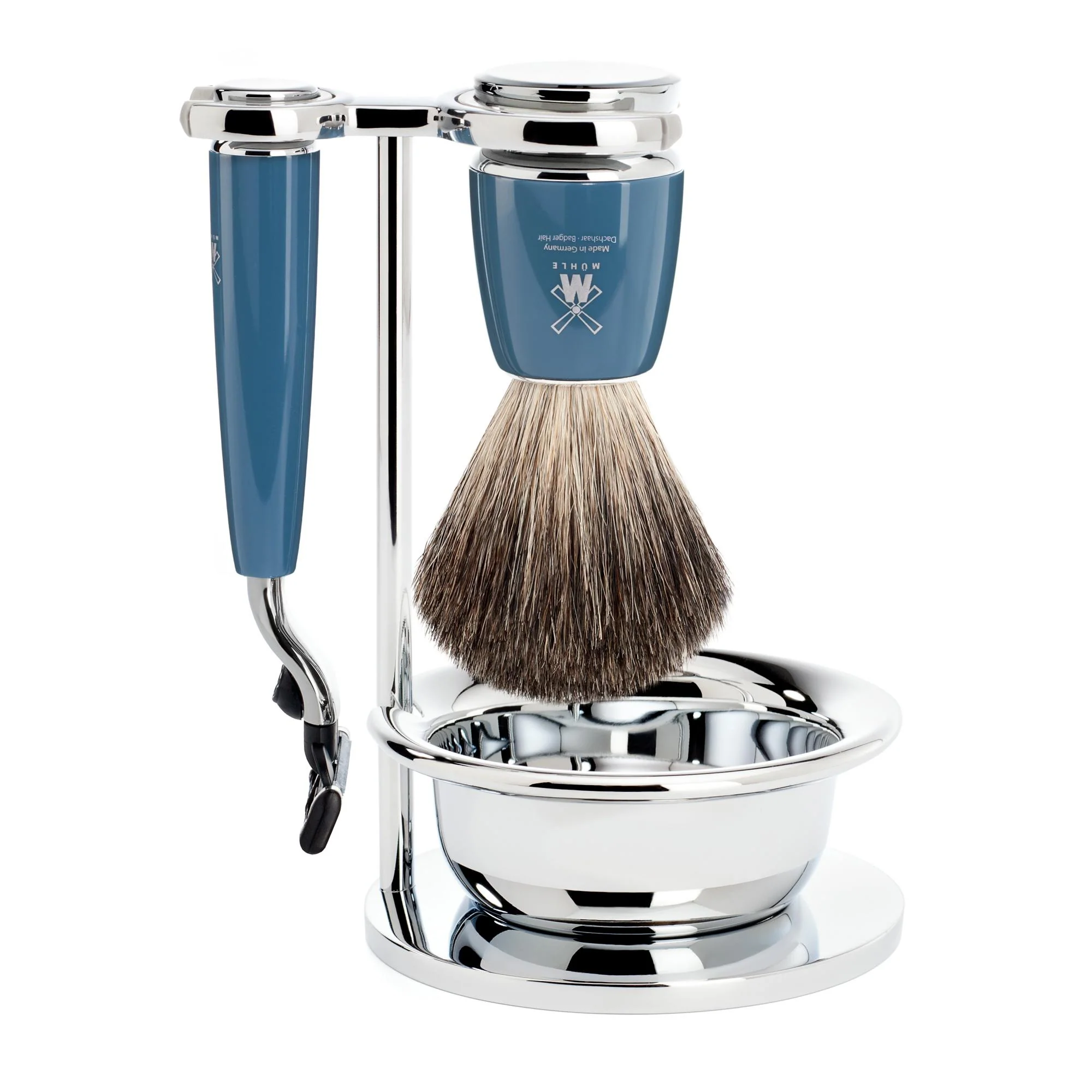 Rytmo Mach3 Shaving Set 4-Piece - Petrol