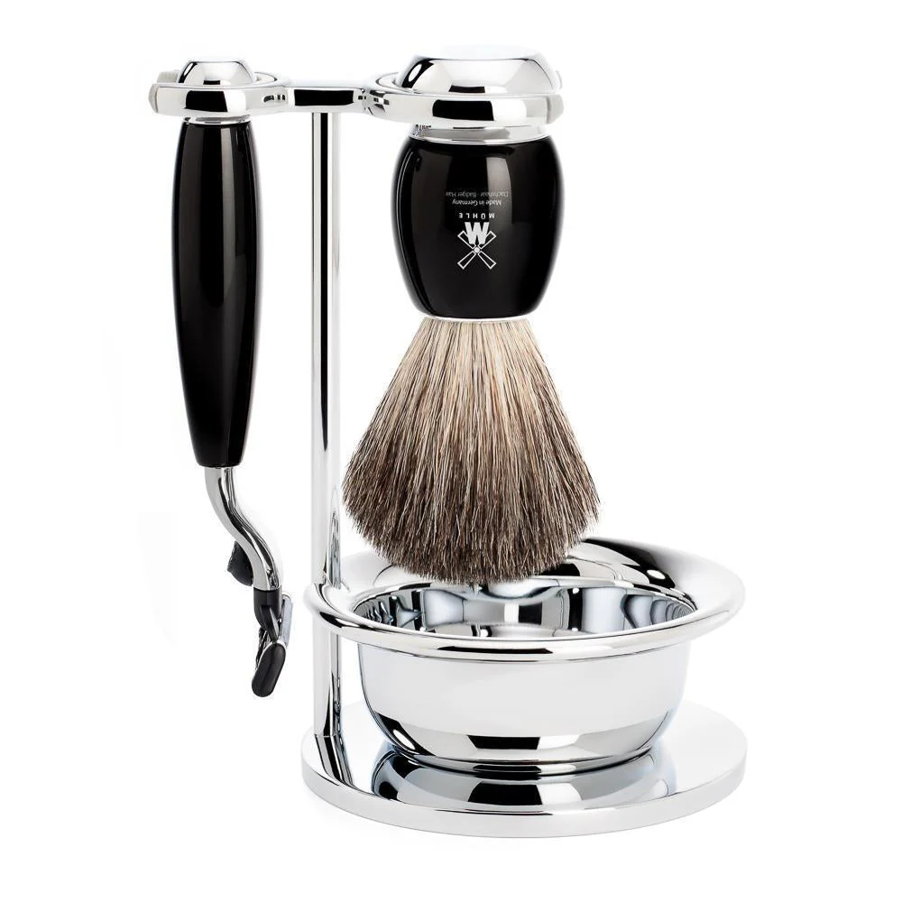 Vivo Mach3 Shaving Set 4-Piece - Black - Image 2